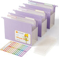 Extra Capacity Hanging File Folders, 4.72" Reinforced Wheat Straw Expanding by EcoStash