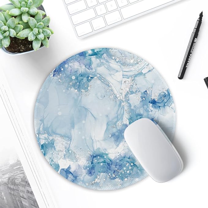 ITNRSIIET Round Mouse Pad with Stitched Edge Premium-Textured Waterproof - Image 7