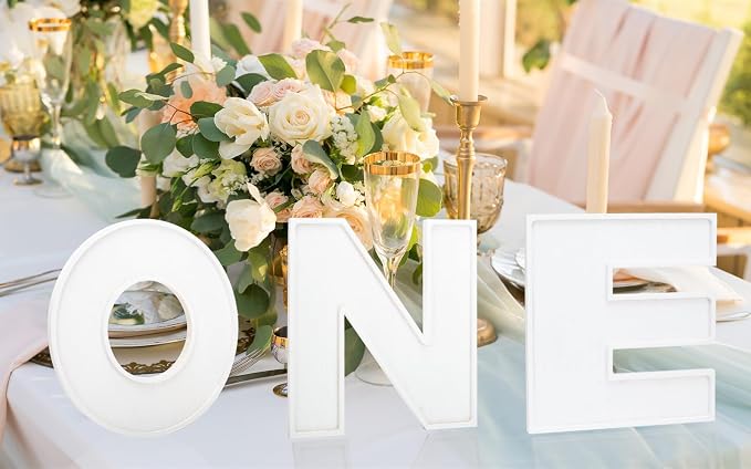 3pcs The Letters ONE Wooden Charcuterie Board, 12 Inch Larger 1st Birthday Food - Image 6