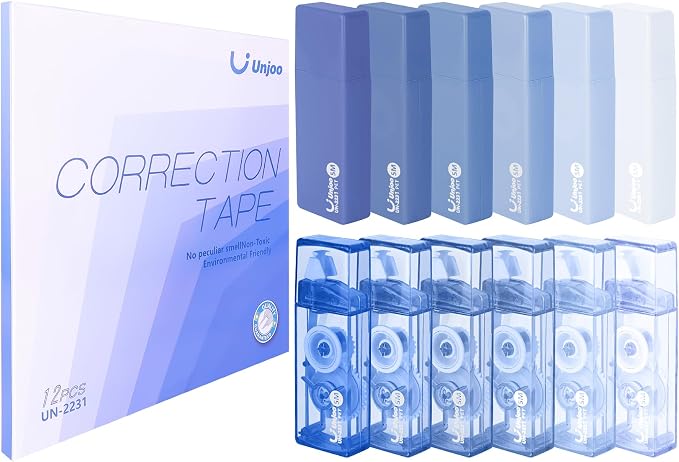 Unjoo Mini White Correction Tape Set | Aesthetic Cute Correction Tape, by Unjoo