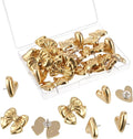 20PCS Gold Push Pins Set, Bow Heart Metal Thumb Tacks, Cute Decorative Pushpins by Unknown