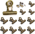 Bulldog Clips with Hole for Push-pin, Paper File Clips with Strong Spring by YUCHIYA
