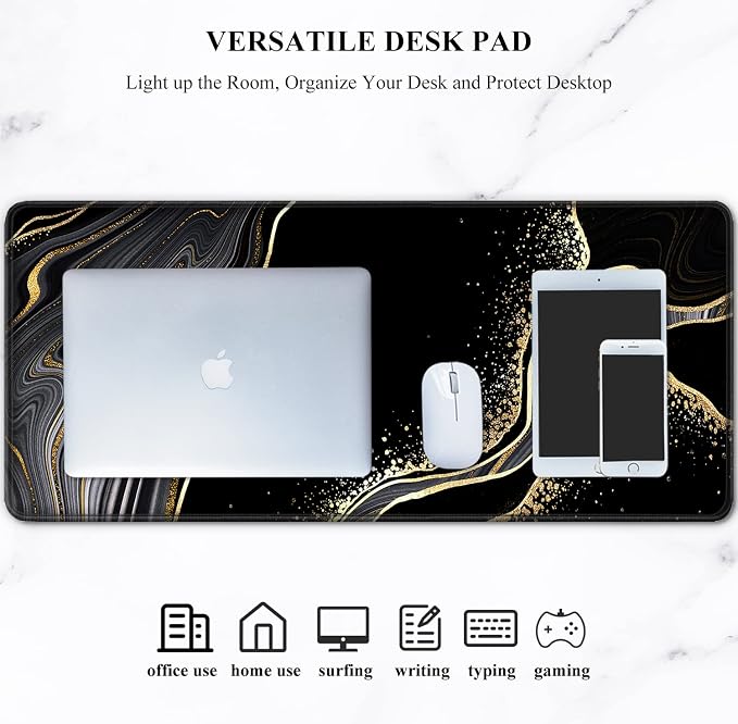 Auhoahsil Desk Pad, XL Extended Large Gaming Mouse Pad 31.5 x 11.8 Inch - Image 7