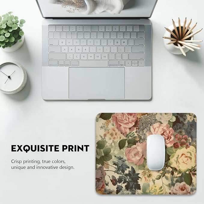 Elegant Watercolor Floral Mouse Pad - Image 6