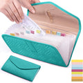 Fabric Bill Organizer with Pockets 10x6 Receipt Organizer by FRECOLSH