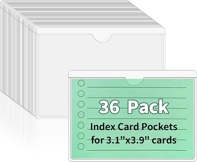 NIUBIER Storage Bin Labels, Index Card Holder by NIUBIER
