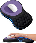 Ergonomic Mouse Pad with Wrist Rest, Slope Design Memory Foam Support, Smooth by PVIPCZ