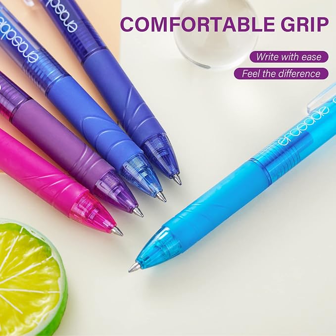 ParKoo Retractable Erasable Gel Pens Clicker 14 Colors, Fine Point 0.7mm - Image 7