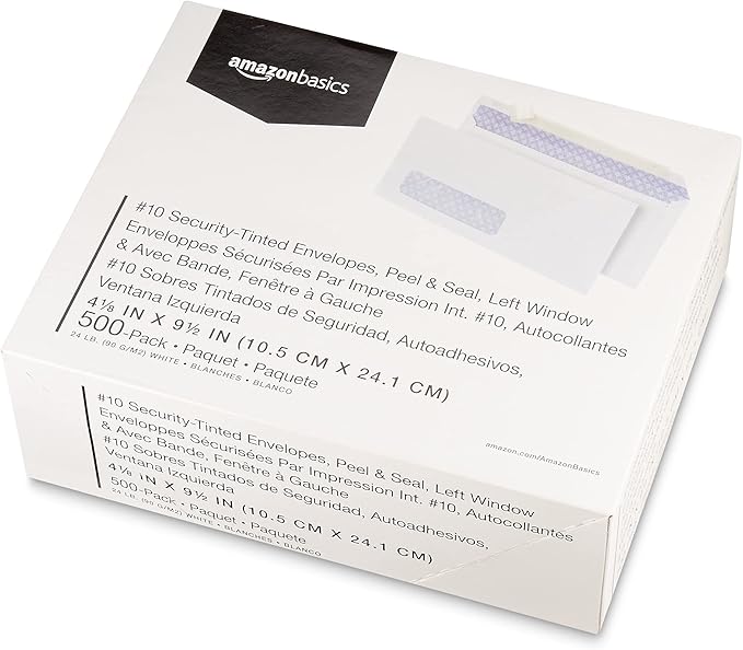 Amazon Basics #10 Security-Tinted Self-Seal Business Envelopes - Image 6