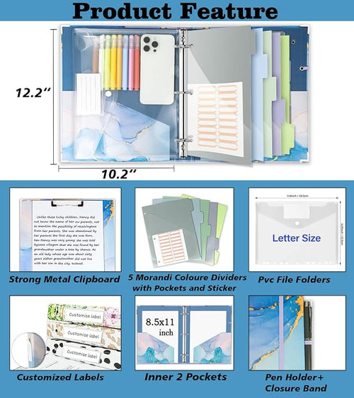1 Inch 3 Ring Binder Organizer - Image 2