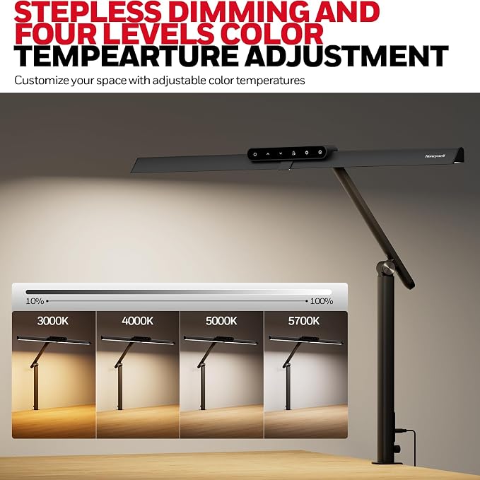 Honeywell LED Desk Lamp with Clamp - Image 3