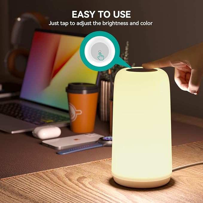 Touch Bedside Table LED Lamp, Birthday Gifts - Image 6
