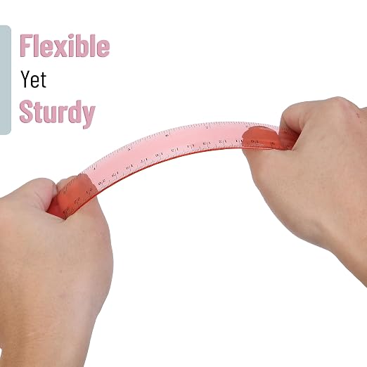 Mr. Pen- Plastic Ruler Set, 6 Pack, 12 Inch, Pastel Colors | Easy-to-Read - Image 5