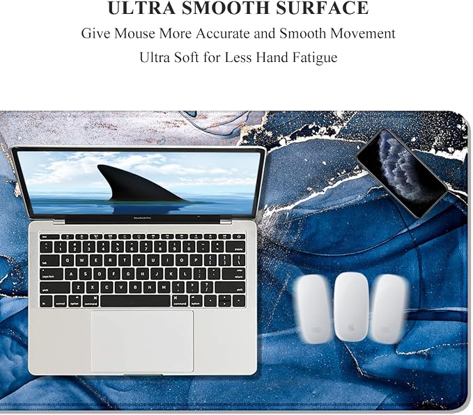 Auhoahsil Large Mouse Pad, XXL Desk Pad, Extened Mousepad 31.5" x 11.8" - Image 3