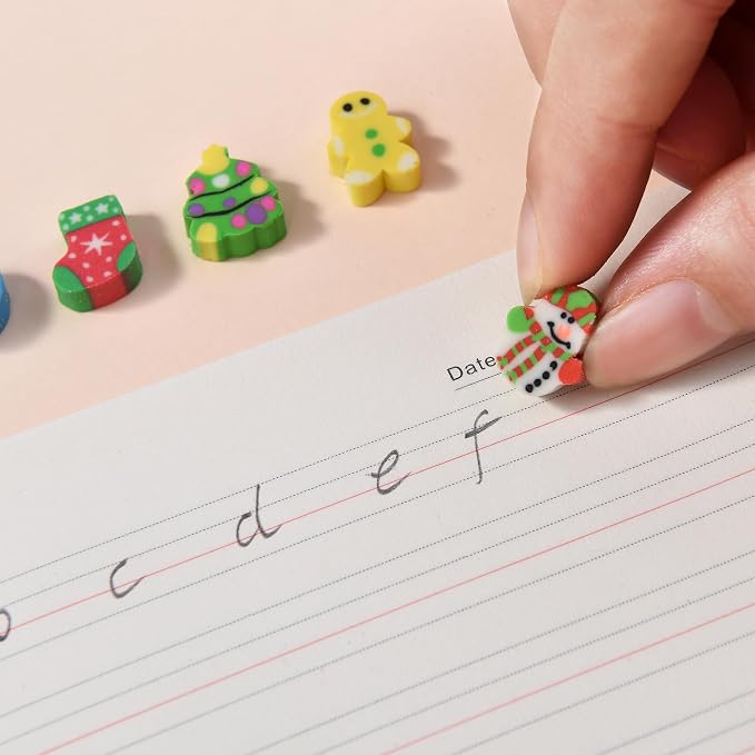 300PCS Mini Cute Pencil Erasers - Image 4
