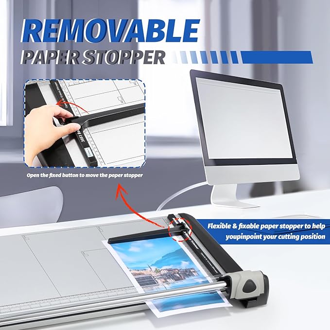 Rotary Paper Trimmer, 15 Sheets Heavy Duty Paper Trimmer, 670mm Cutting Length - Image 5