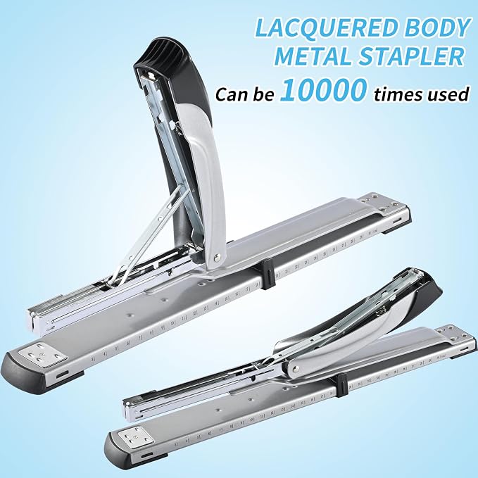 Long Reach Stapler, with 2000 Staples & Stapler Remover Full Strip，20-25 Sheet - Image 5