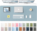 YSAGi Leather Desk Pad Protector, Office Desk Mat, Large Mouse Pad, Non-Slip PU by YSAGi