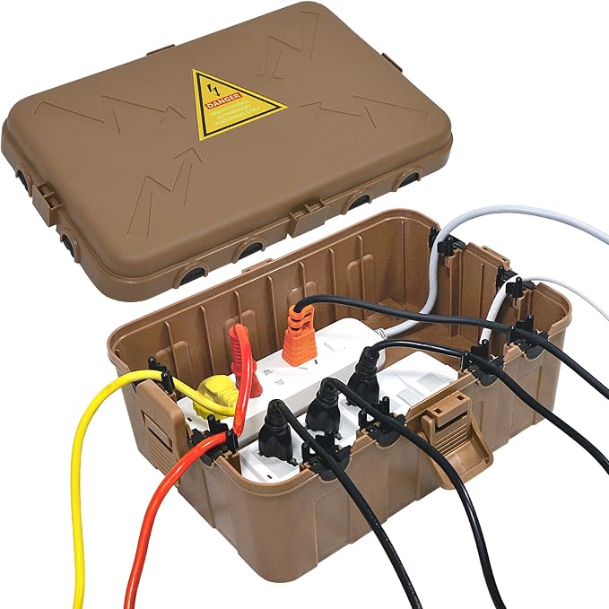 Hrensaw Large Outdoor Electrical Box, IP54 Waterproof Outdoor Outlet Covers by Hrensaw
