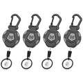 MNGARISTA 4-Pack Retractable Keychain, Heavy Duty Carabiner Badge Holder by MNGARISTA