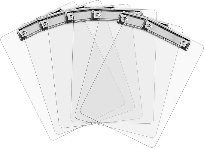 Plastic Clipboards Transparent Clipboard Strong 12.5 x 9 Inch | Holds 100 - Image 7