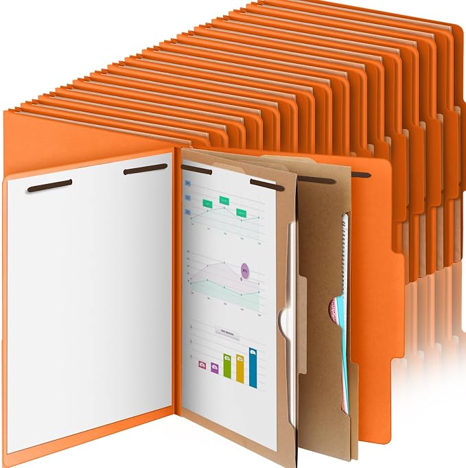 Skyygemm 36 Pcs Classification Folders Letter Size, 2 Pocket Dividers by Skyygemm
