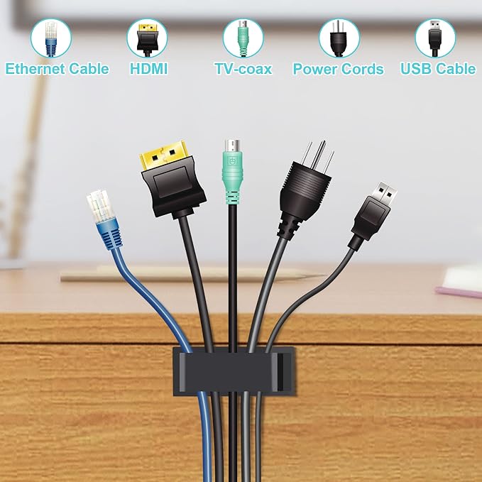 Cable Management Clips, Large Cord Clips - Image 3