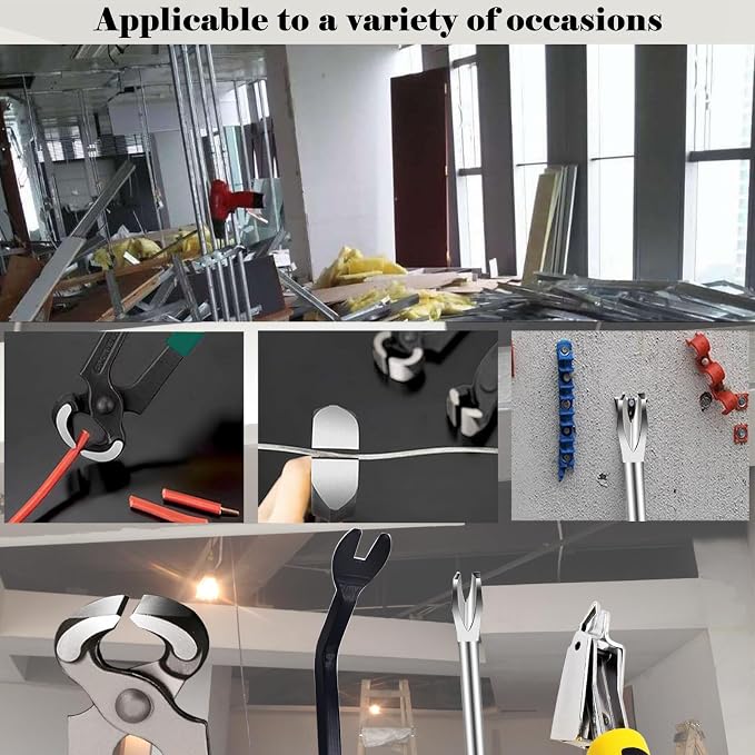 3Pcs Heavy Duty Upholstery and Construction Staple Remover - Image 6