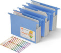 Extra Capacity Hanging File Folders, 3.15" Reinforced Wheat Straw Expanding by EcoStash