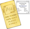 1 lb Gold Plated Bar 18K Paperweight | Element Design by MintStateGold
