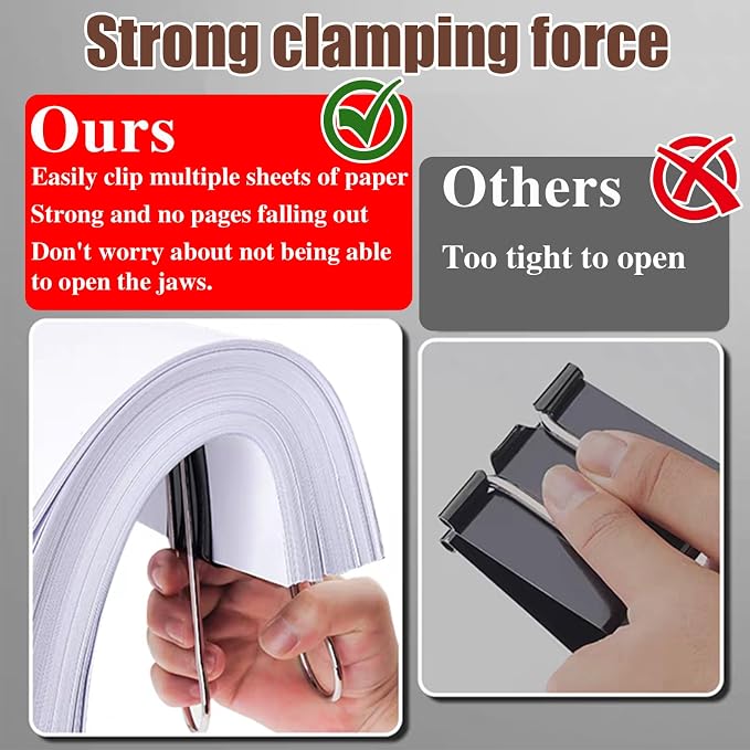 18 Pack 3 Inch Jumbo Binder Clips, Extra Large Binder Clips Heavy Duty Paper - Image 5