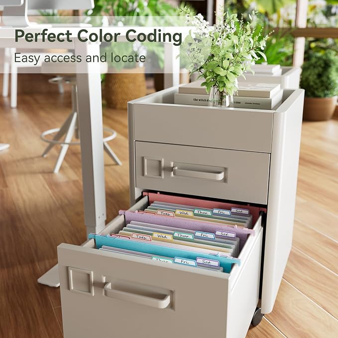 EcoStash Wheat Straw Expanding Hanging File Folders, 7-Pocket Accordion - Image 3