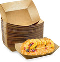 Oomcu 100 Pack 3 lb Heavy Duty Paper Food Trays by Oomcu