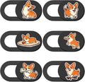 6Pcs 6 Styles Cute Camera Cover Slide Corgi Camera Cover Dogs Design Privacy by PRESSINART