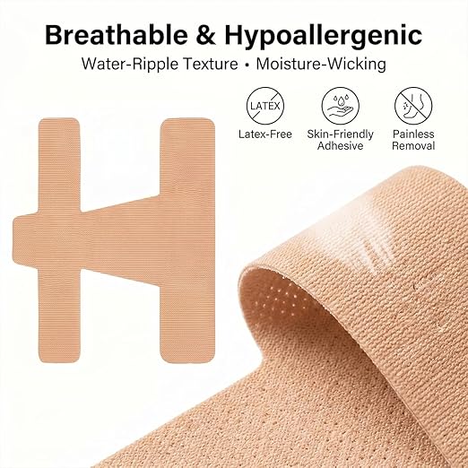 60PCS Pre‑Cut Bunion Corrector Kinesiology Tape– Elastic, Breathable & - Image 5