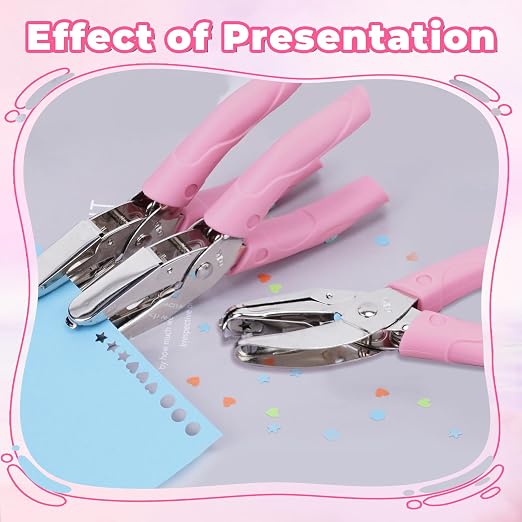 UCEC 3 Pack Hole Punch Shapes, Single Hole Punch, Mini Hole Puncher - Image 6