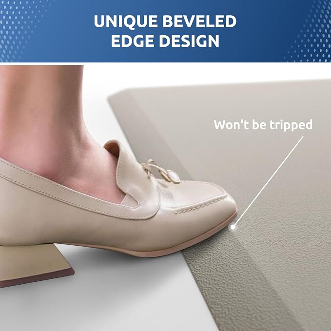 KitchenClouds Kitchen Mat Cushioned Anti Fatigue Kitchen Rug 17.3"x39" Water - Image 6