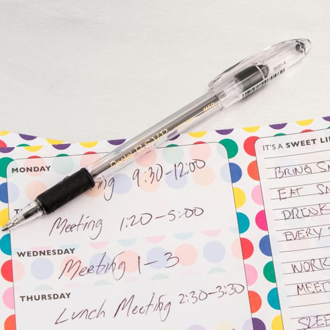 Pentel RSVP Original Ballpoint Pen, Medium Line, 8 Pack - Image 6