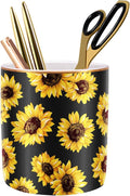 Pen Holder, Cute Pencil Holder for Desk, Makeup Brush Holder Floral Pattern by WAVEYU