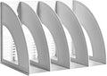SAYEEC File Holder Storage Folder 4 Compartment Standing Desktop Hollow by SAYEEC