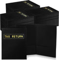 Kosiz 300 Pcs Tax Return Folders Bulk 9 x 12 Inch 2 Pocket Gold Foil Stamped by Kosiz