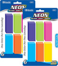 BAZIC Products Bevel Block Erasers, neon beveled block erasers, PVC-free rubber by BAZICProducts