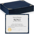 Fainne 70 Pcs Certificate Holder Foil Border Bulk 8.5 x 11 Inch Single Sided by Fainne