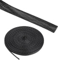 100ft PET Expandable Wire Loom 3/8 Inch, PET Braided Wire Sleeving Cable by Rebower