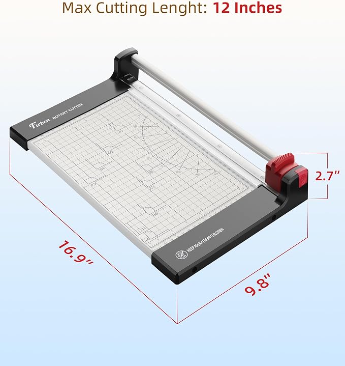 Firbon 12" Rotary Paper Trimmer - Image 6