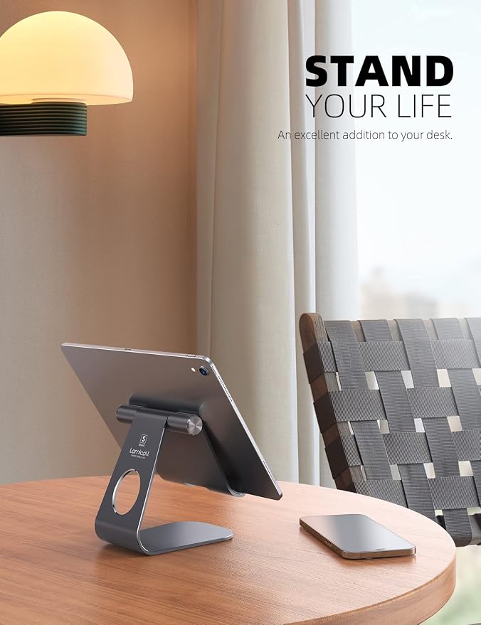 Lamicall Tablet Stand Adjustable, Tablet Stand : Desktop Stand Holder Gifts - Image 2