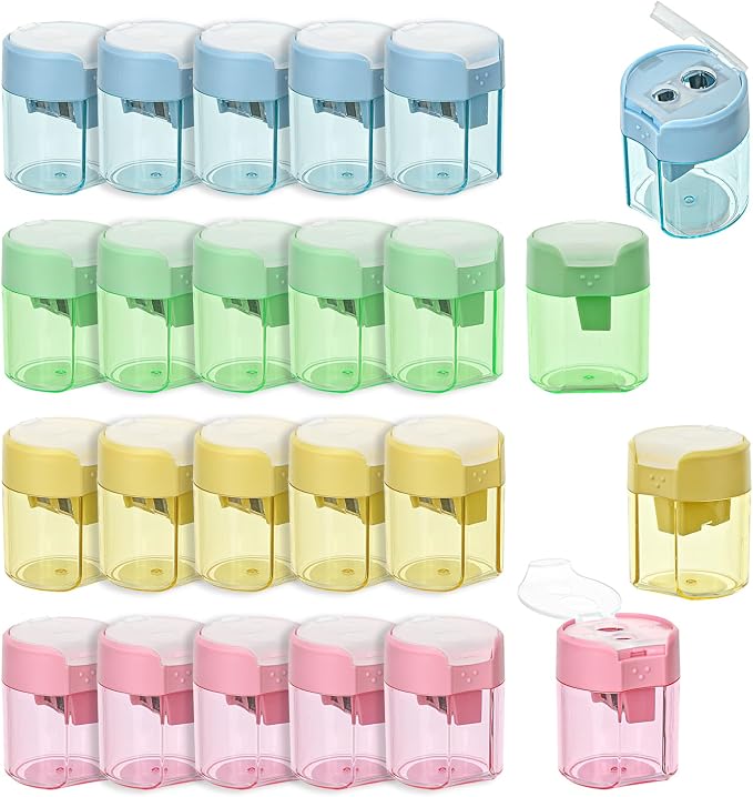 Colored Pencil Sharpener Bulk for Kids Manual Handheld Crayon Sharpeners | by BOPART-ENJOYYOURLIFEALWAYSBYYOURSIDE