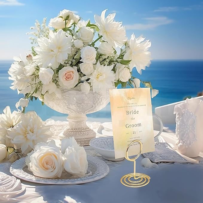 UMETDO 30PCS Table Number Holders Place Card Holder - Image 5