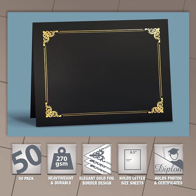 50 Pack Certificate Holders, Diploma Holders, Document Covers - Image 2