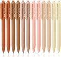 Mr. Pen- Retractable Gel Pens, 12 Pack, Natural Colors Barrels | Fine Point by MrPen